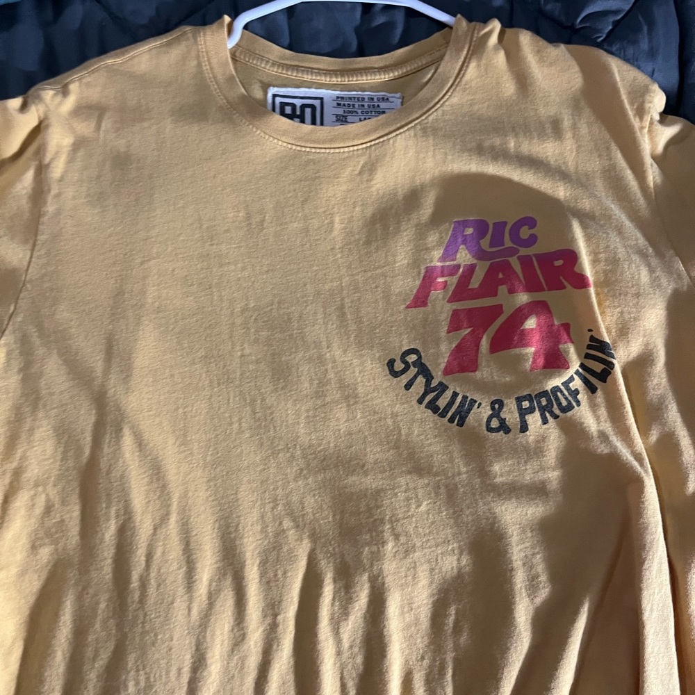Yellow Ric Flair Graphic T-Shirt